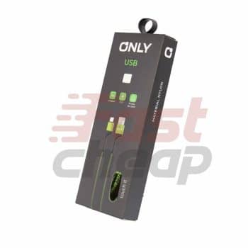 CABLE USB MOD 60 - TEXTIL ONLY - TIPO C - VERDE ONLY