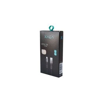 CABLE USB MOD 70 - VENON - XAEA - TIPO C - 4.4 AMP - NEGRO ONLY