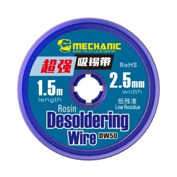 MALLA DESOLDANTE SUPER SOLDER WICK 2.5mm x 1.5m MECHANIC