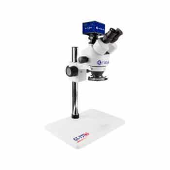 TRINOCULAR GT-75TB3 BLANCO + CAMARA + ARO LED GTOOLS