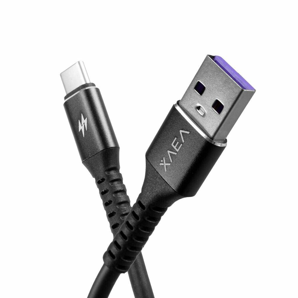 CABLE USB MOD95 WOLVERINE - XAEA - TIPO C - 4.4 AMP - NEGRO ONLY