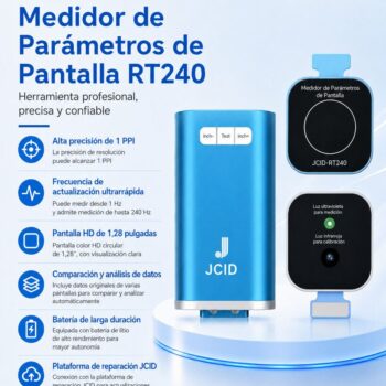 MEDIDOR DE PARAMETROS DE PANTALLA JCID RT240 JCID