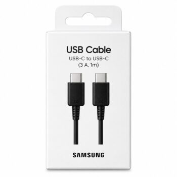 CABLE USB-C A USB-C 3A - 1M NEGRO GENUINO 100% SAMSUNG